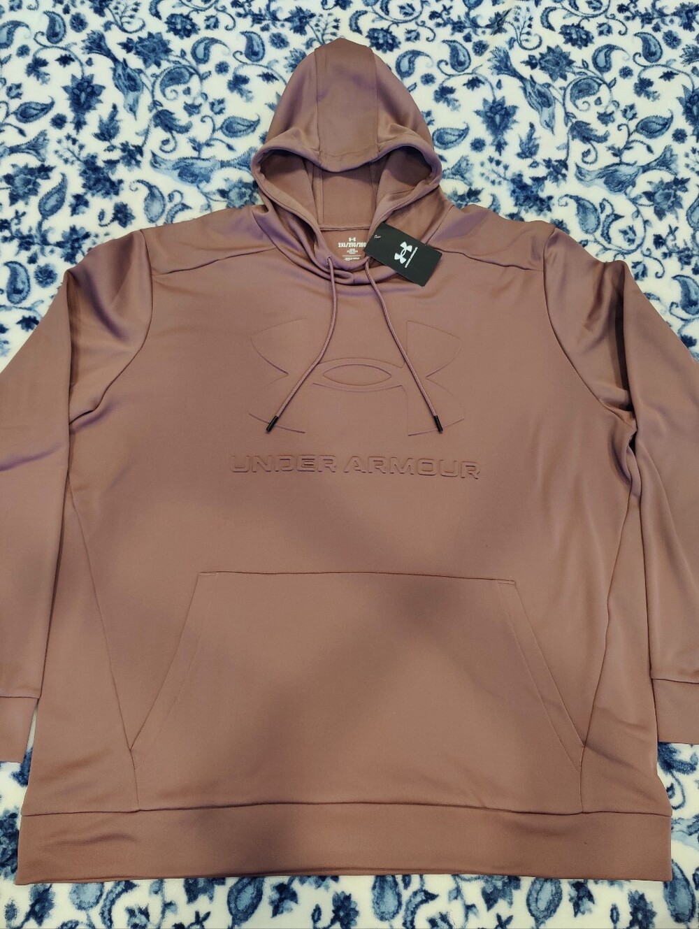Under Armour Burgundy Purple Fleece Sweatshirt Pullover Hoodie